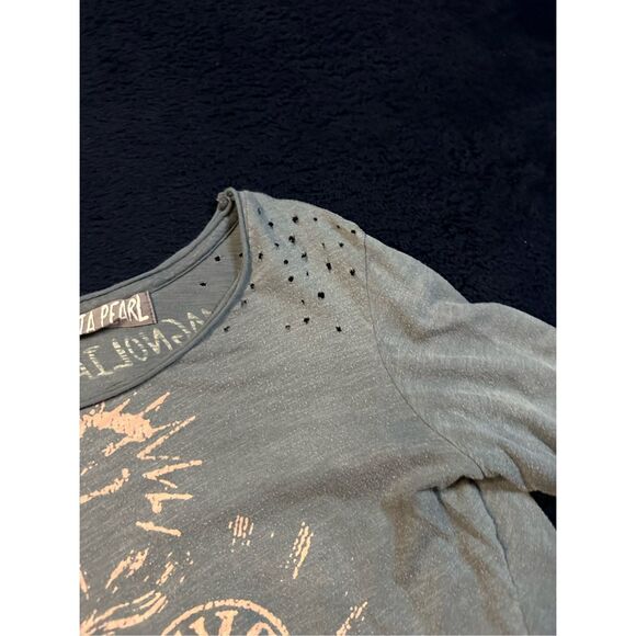 Magnolia Pearl Freedom Soars Ozzy Longsleeve Flowy O/S XL Fit Women’s Grey B18 - Picture 3 of 8